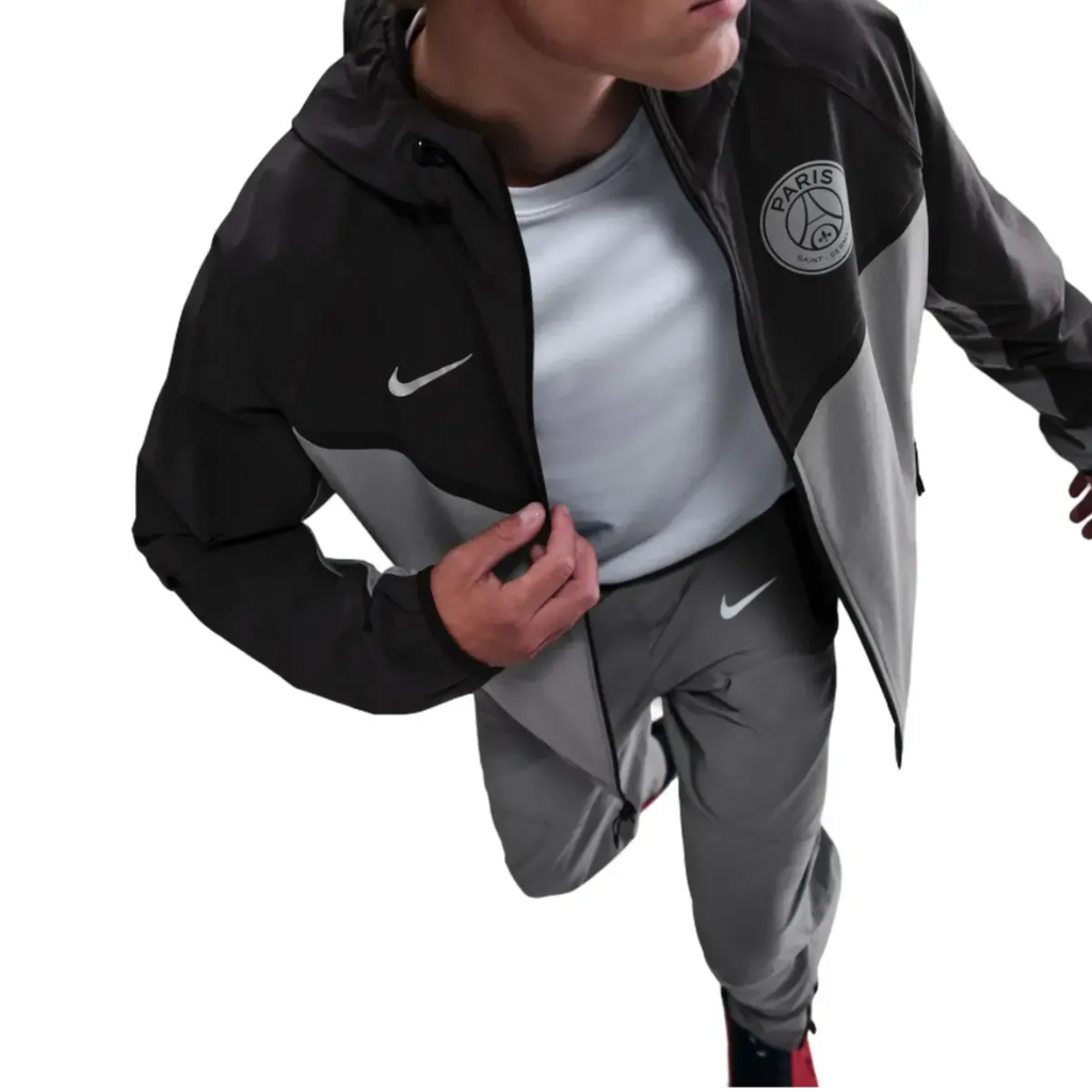 PSG grey Tech Woven presentation tracksuit 2025/26 - Nike