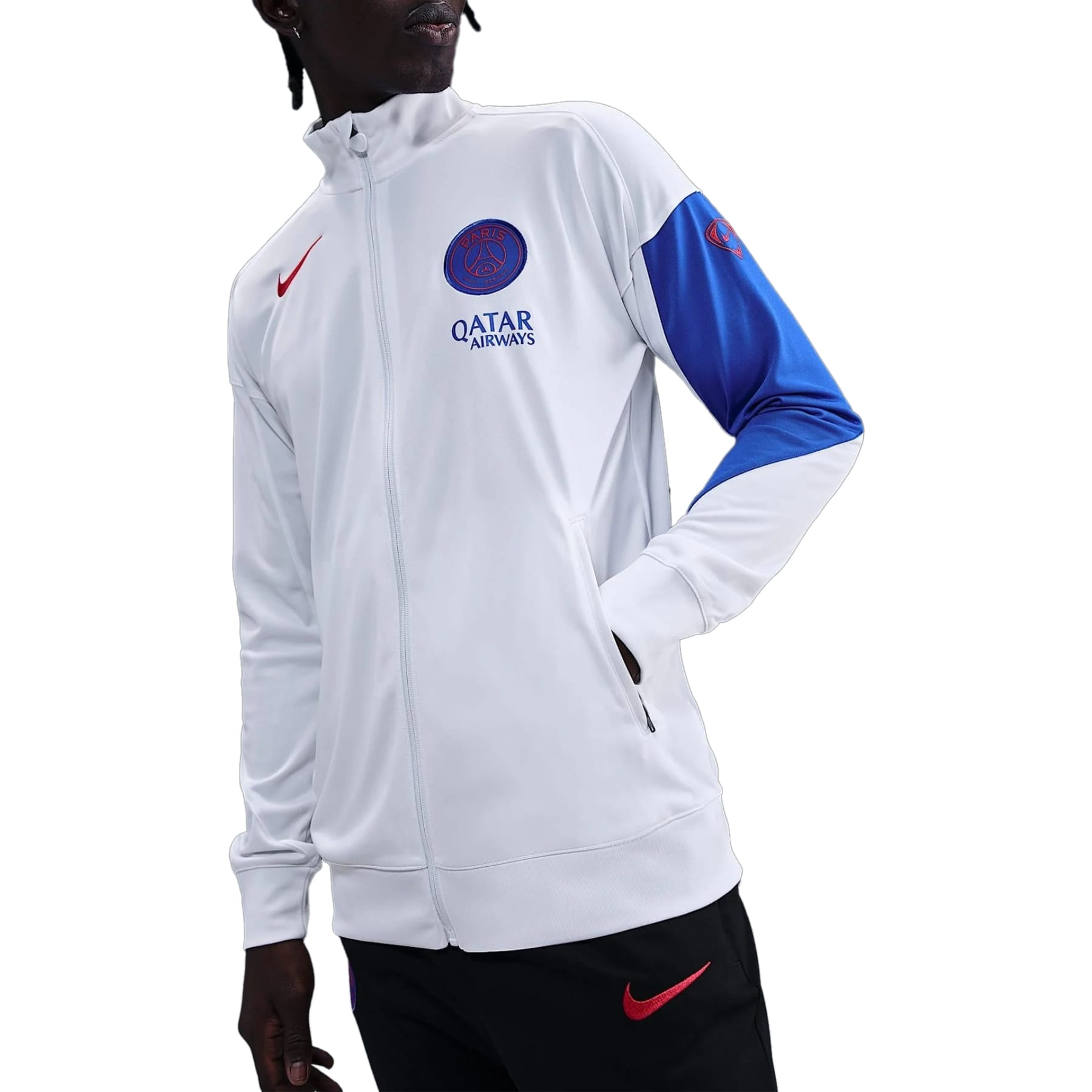PSG white/black presentation soccer tracksuit UCL 2025/26 - Nike