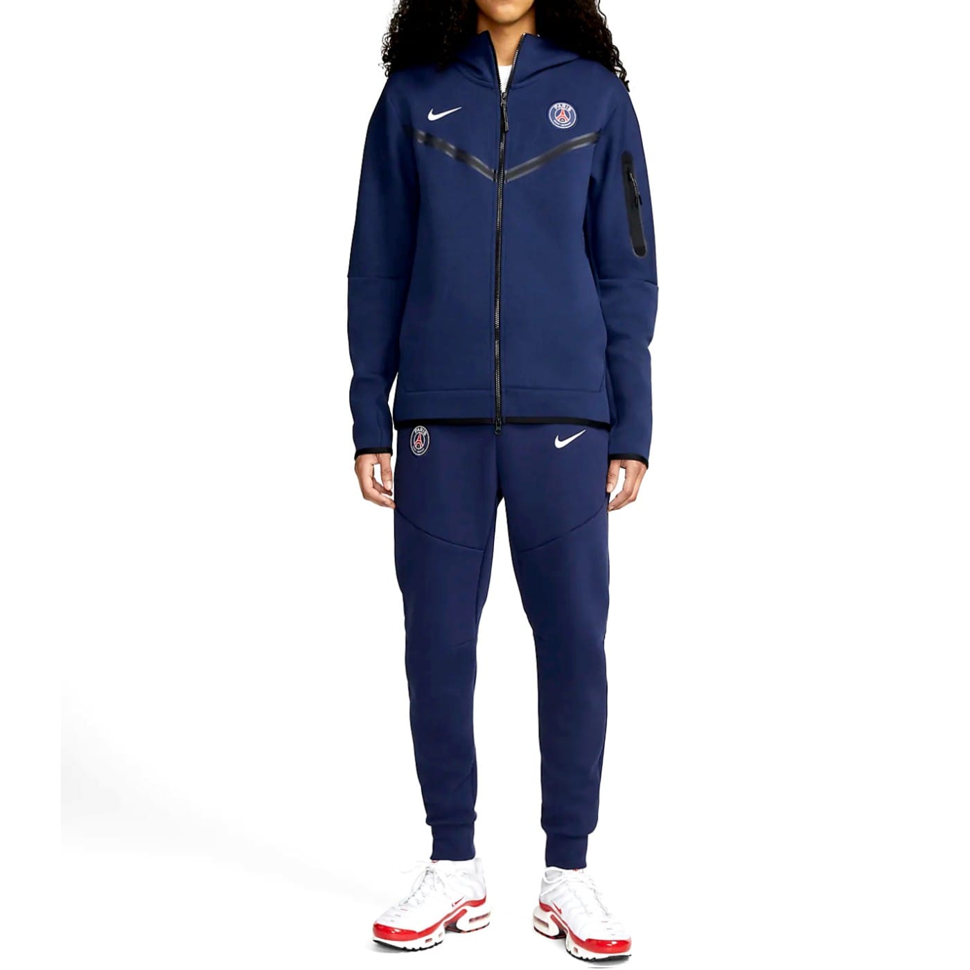 PSG Tech Fleece navy presentation Soccer tracksuit 2022/23 - Nike