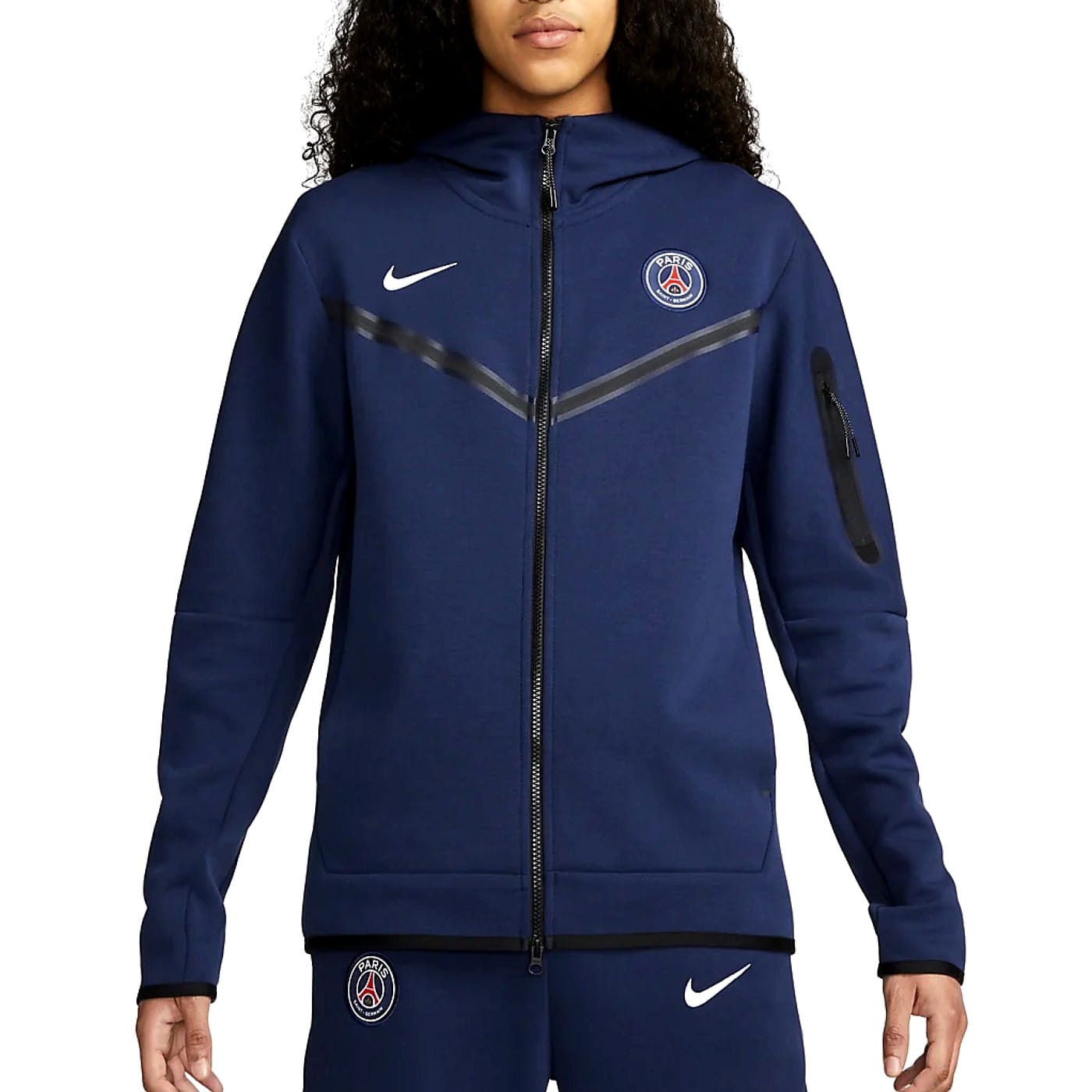 PSG Tech Fleece navy presentation Soccer tracksuit 2022/23 - Nike