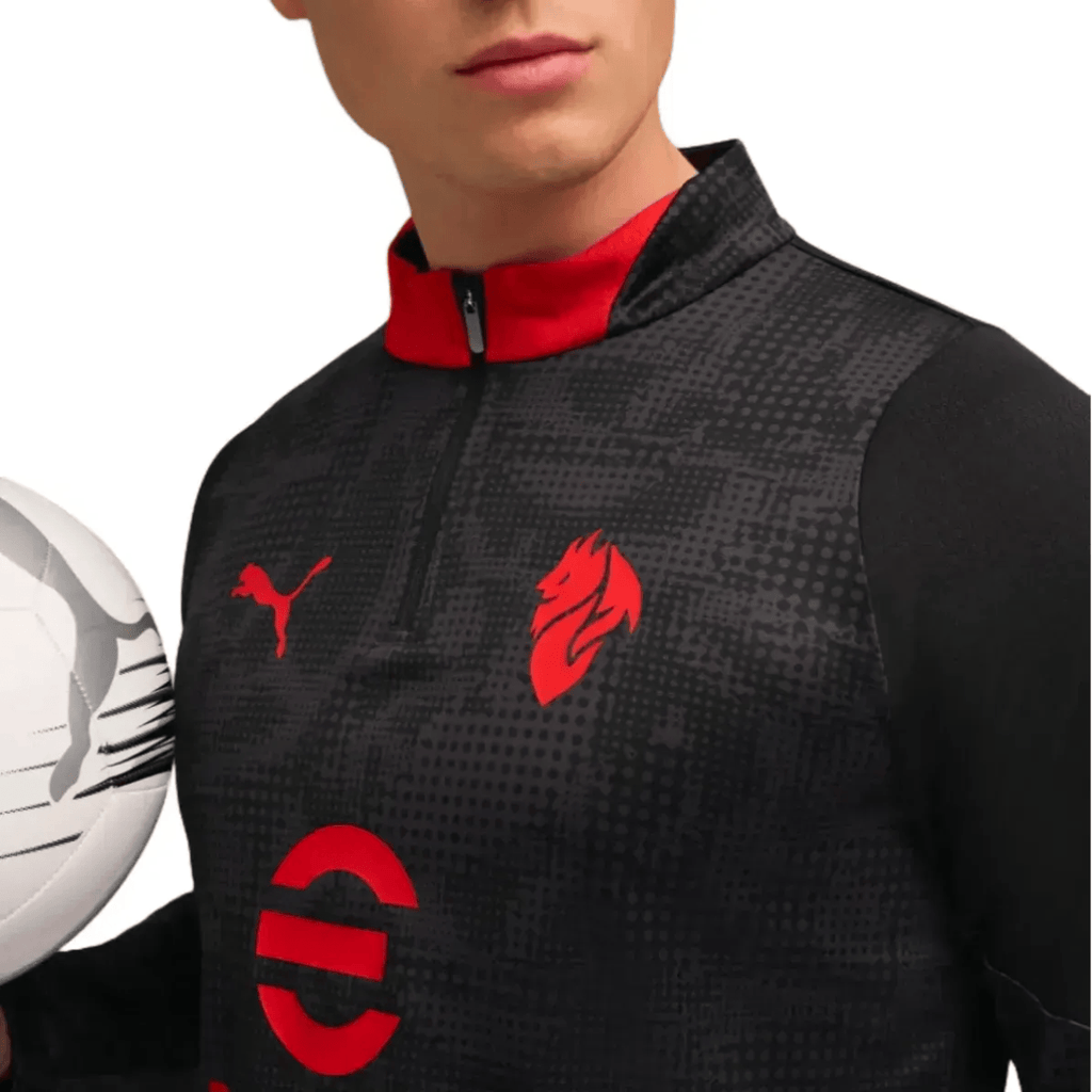 AC Milan black training technical soccer tracksuit 2025/26 - Puma