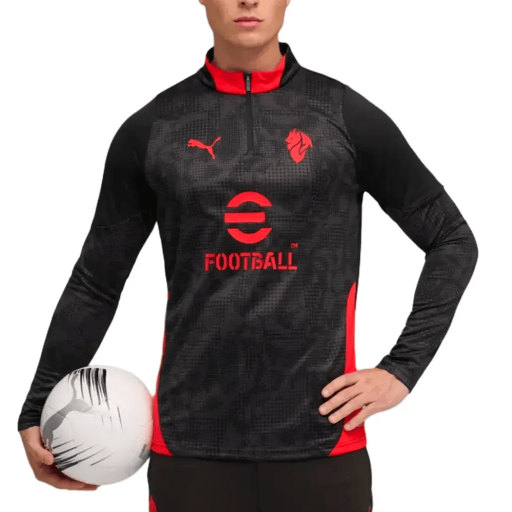 AC Milan black training technical soccer tracksuit 2025/26 - Puma