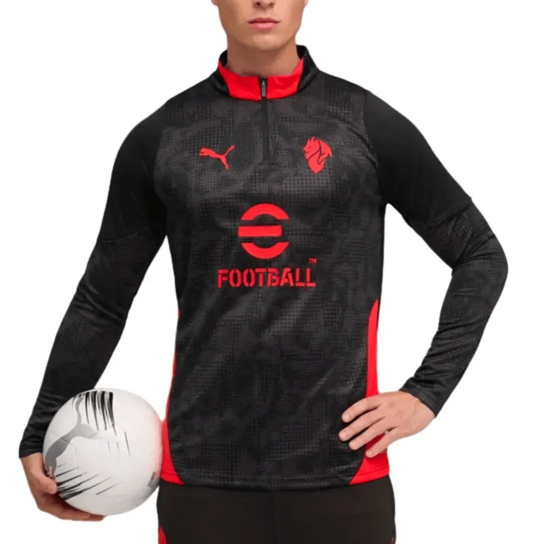 AC Milan black training technical soccer tracksuit 2025/26 - Puma