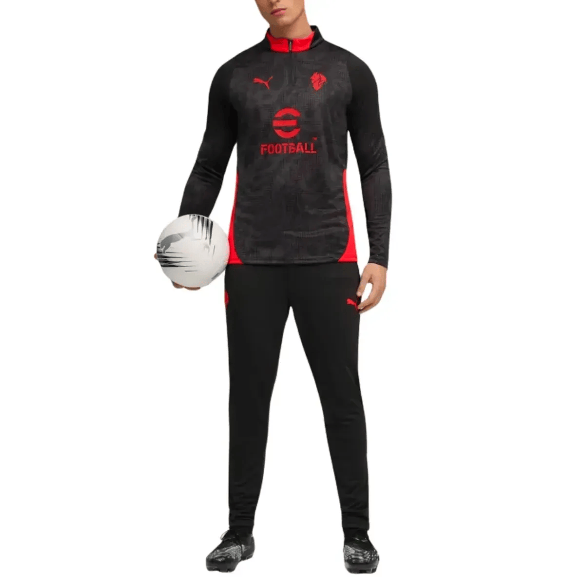 AC Milan black training technical soccer tracksuit 2025/26 - Puma