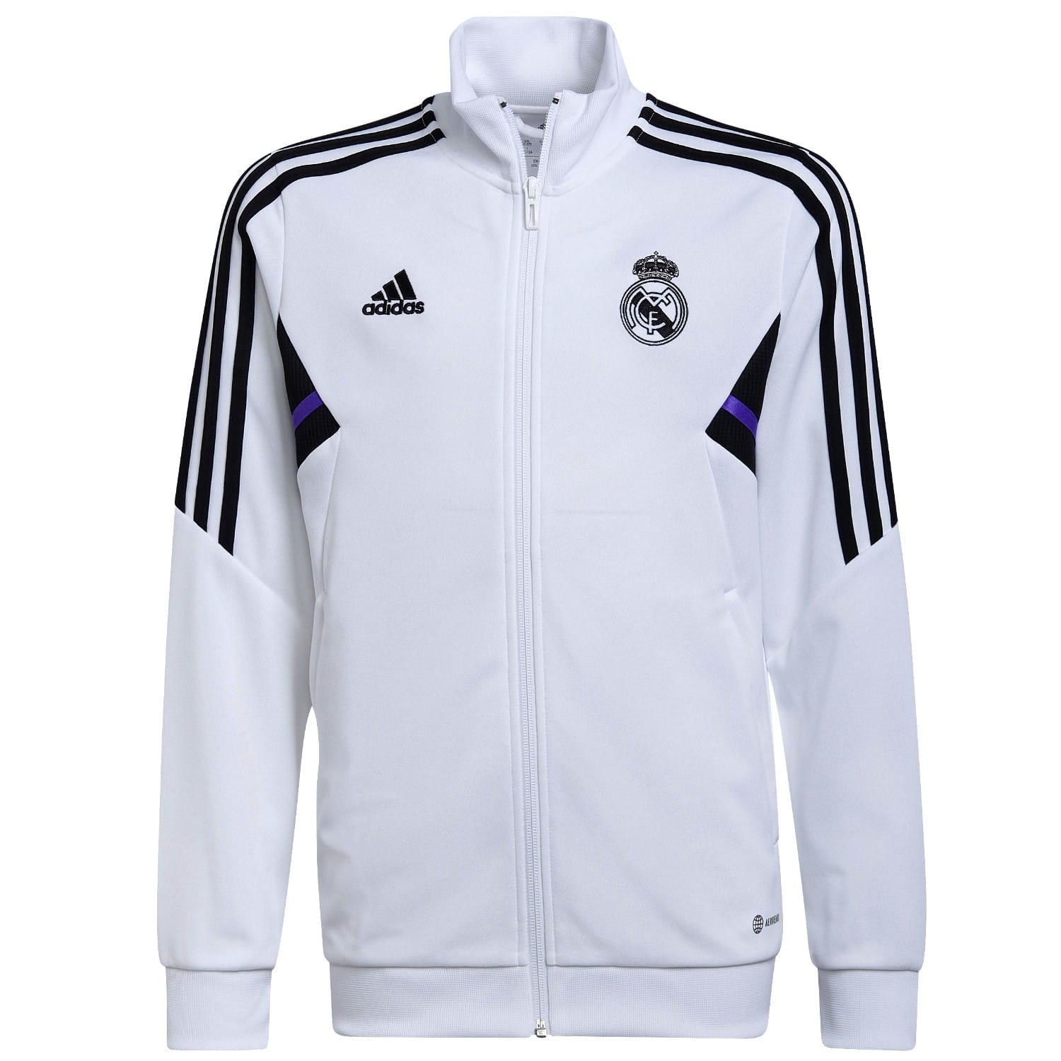 Kids - Real Madrid white training presentation tracksuit 2022/23 - Adidas