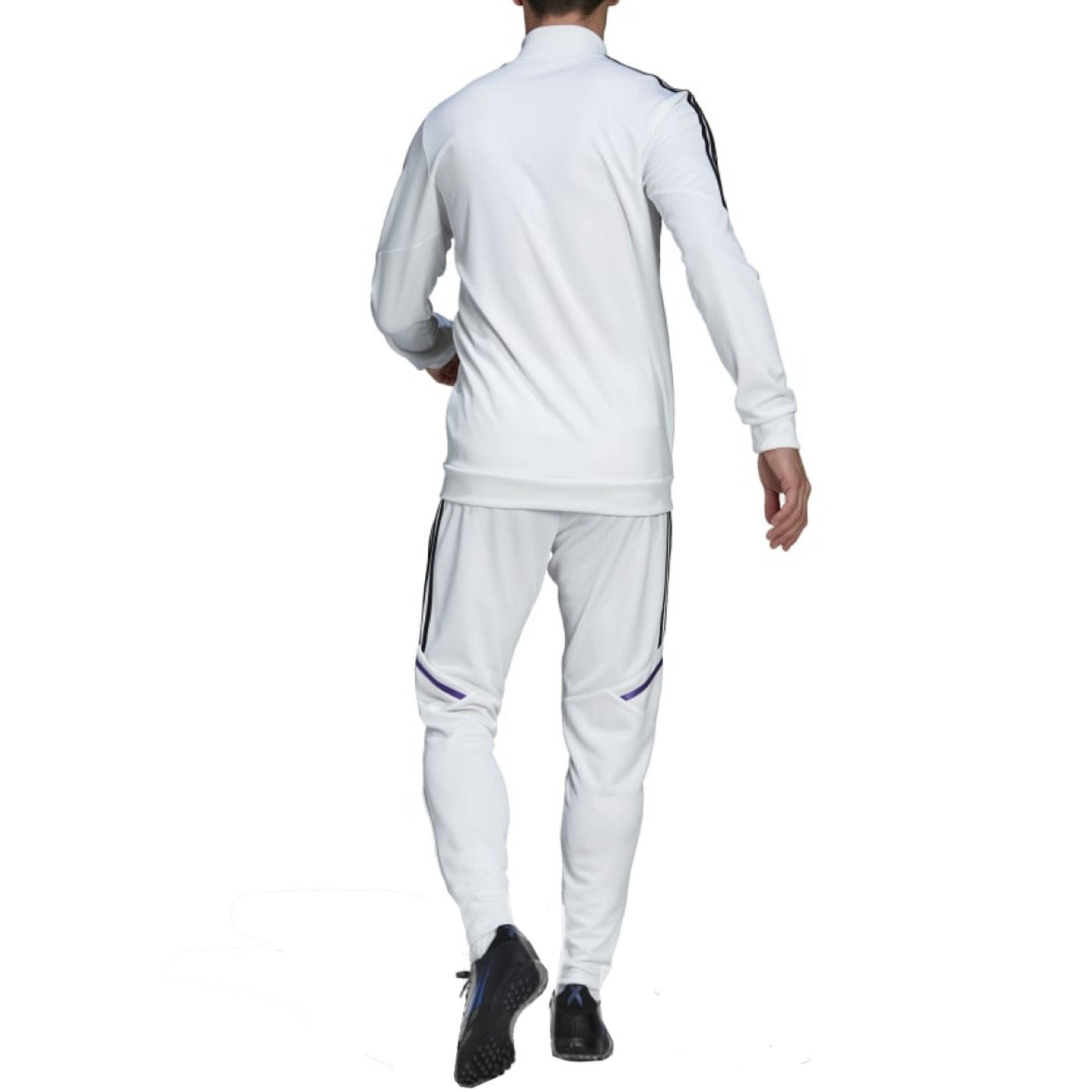 Real Madrid white training bench Soccer tracksuit 2022/23 - Adidas