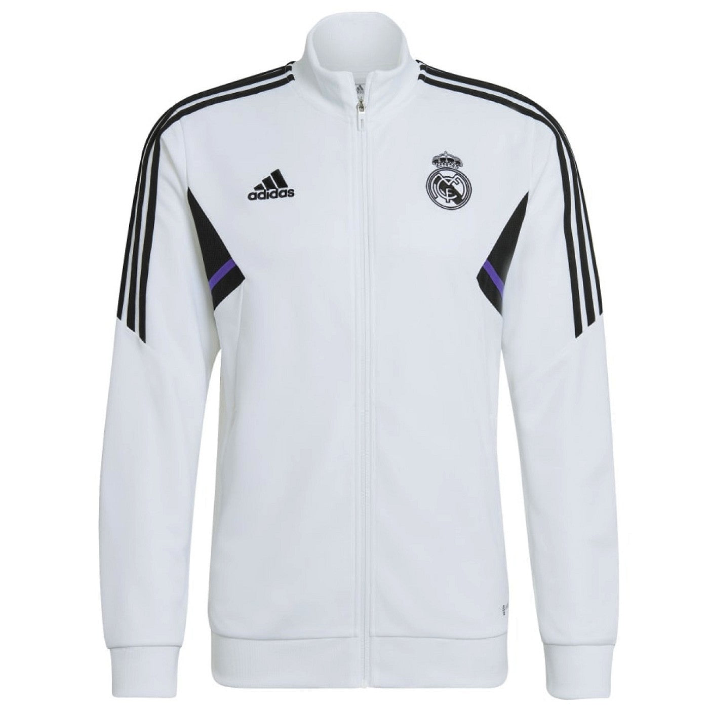 Real Madrid white training bench Soccer tracksuit 2022/23 - Adidas