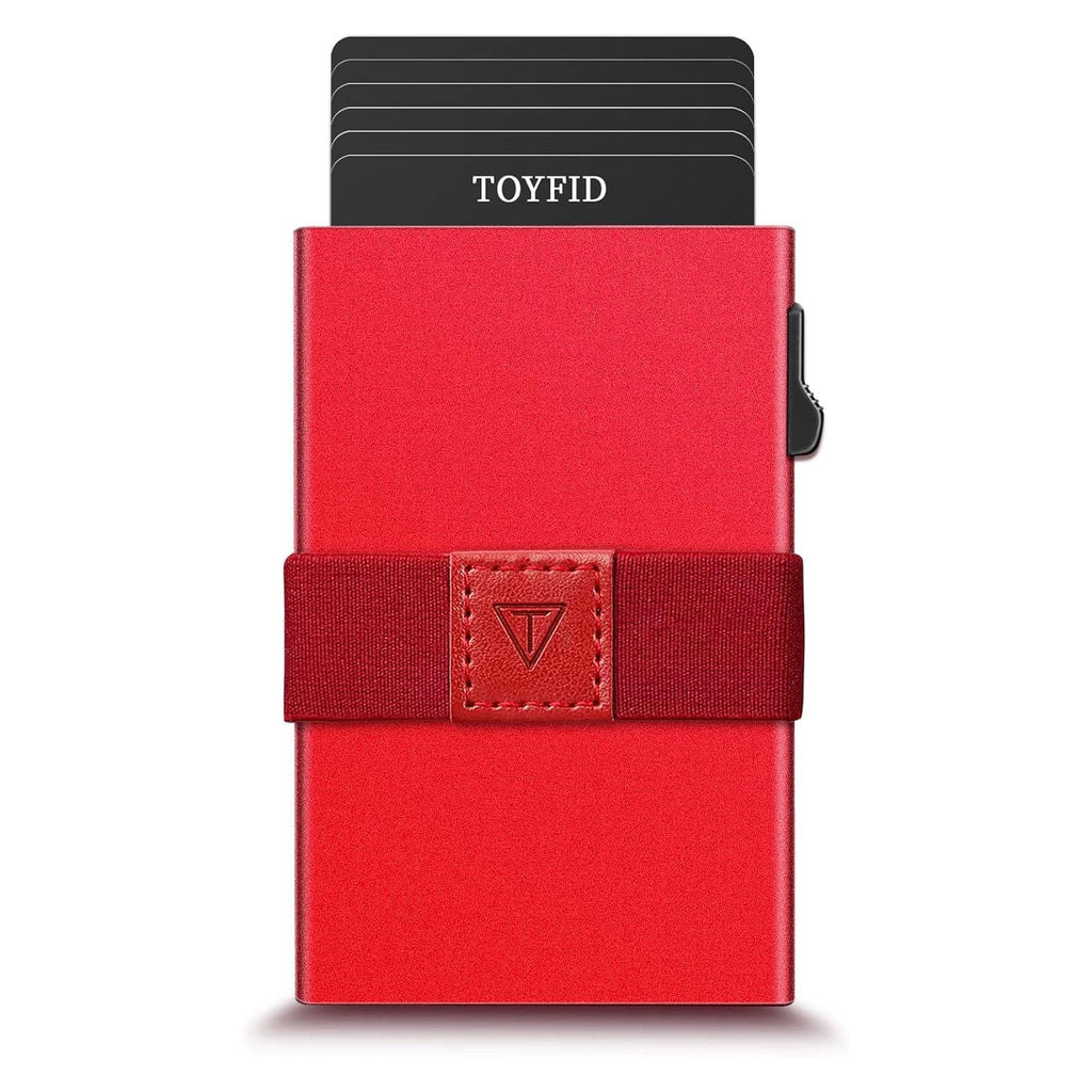 RFID Card Holder Pop Up Minimalist Wallet for Men Women RFID Blocking Protection Metal Aluminum Slim Credit Card Case