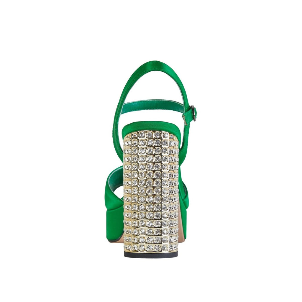 Rhinestone Chunky Platform Sandals