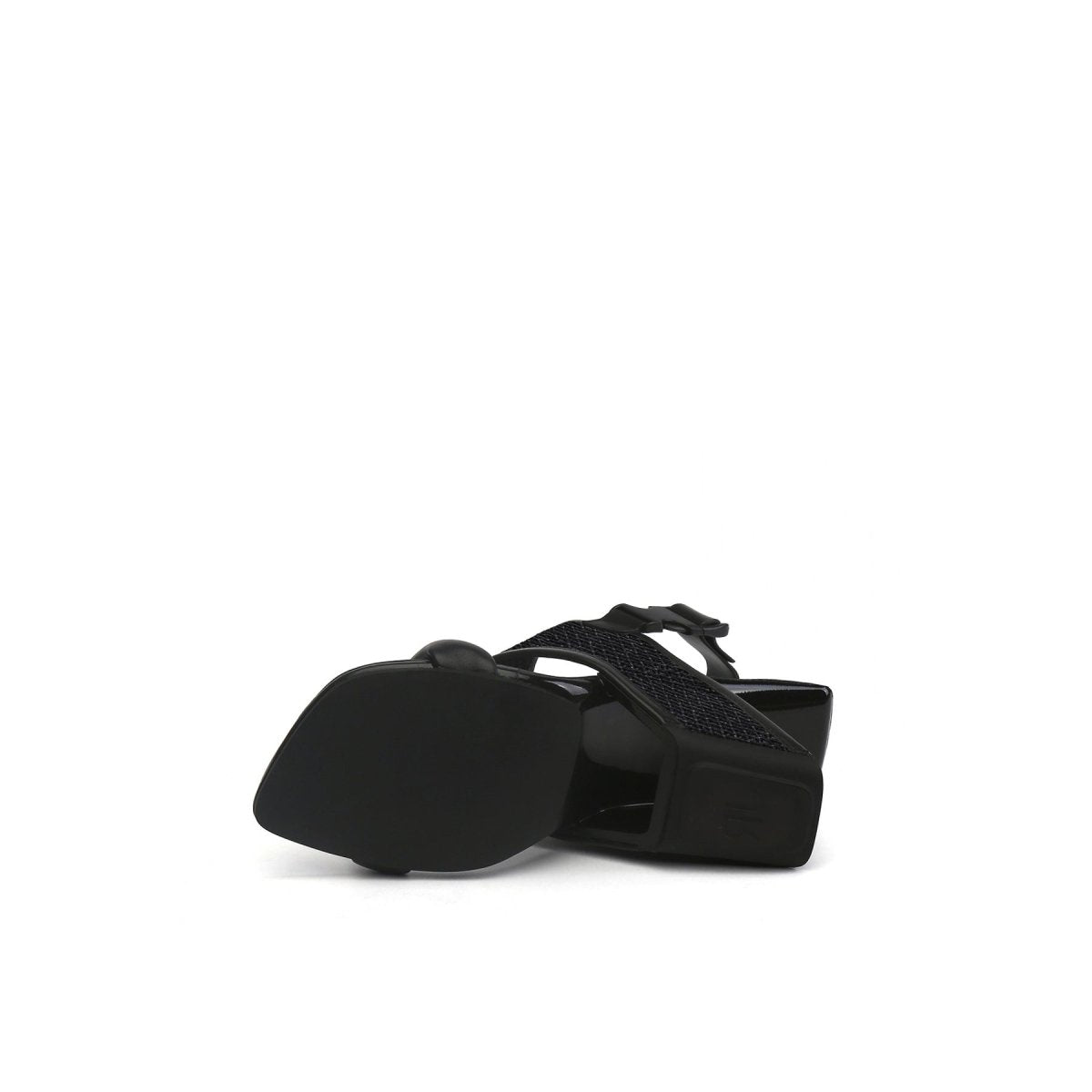 Square Toe Wide Strap Slingback Sandals