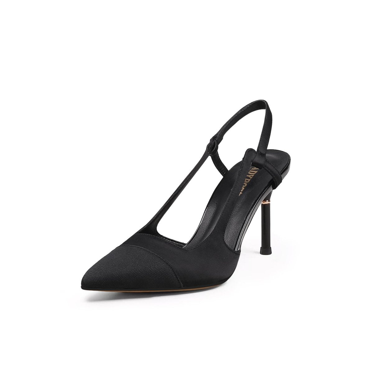 Suede Cap Classic Slingback Kitten Pumps