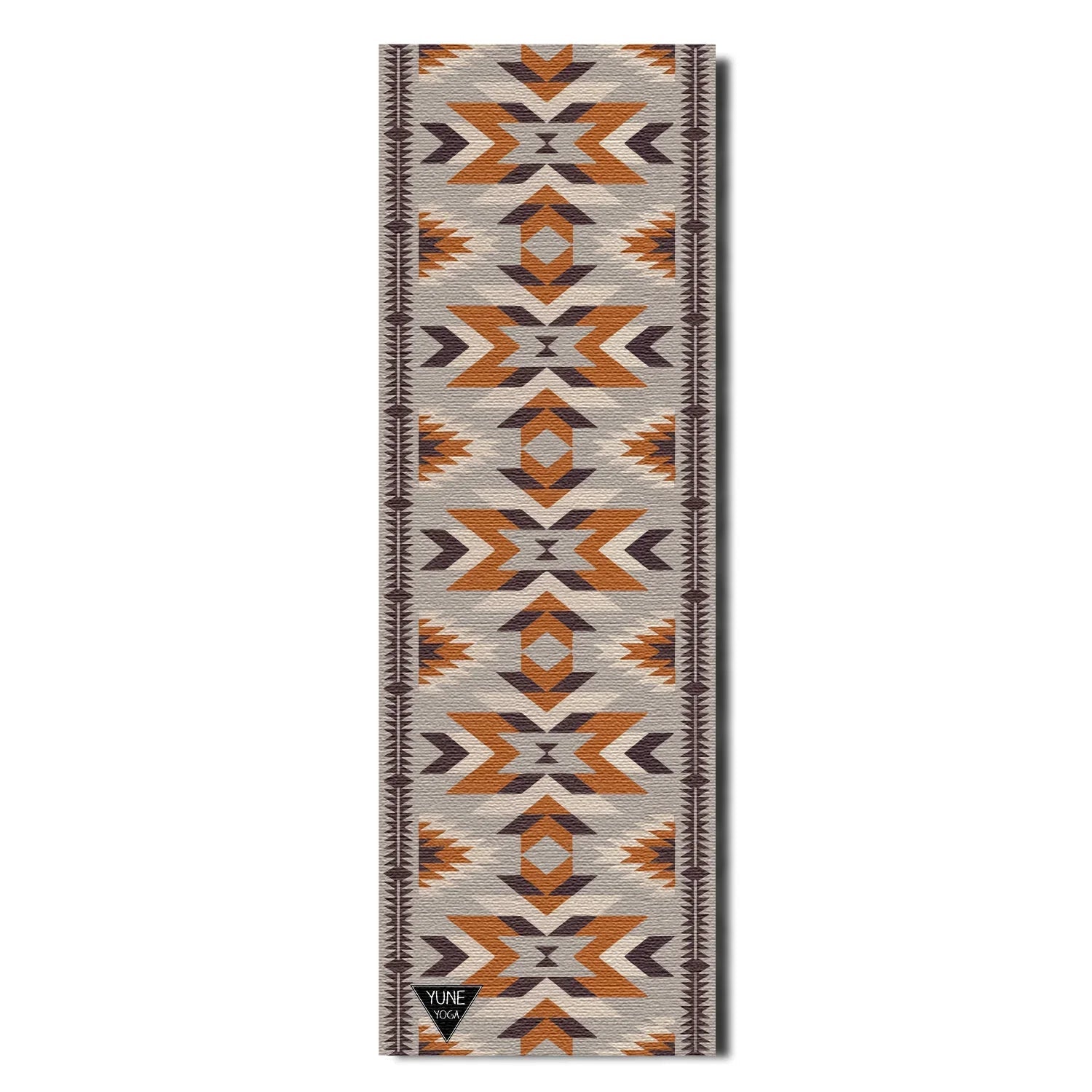 Teton Canyon Yoga Mat – 6 mm Extra Thick, Double-Sided Non-Slip, Eco-Friendly PER with Multi-Color Canyon Stripe Design | Yune Yoga