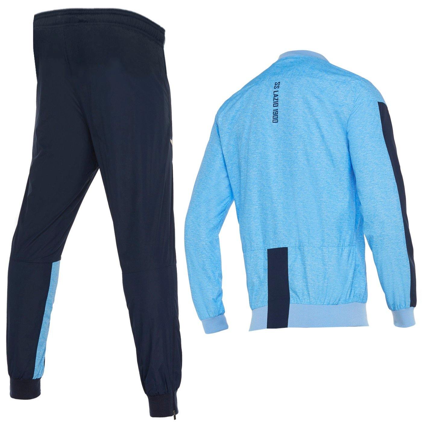 SS Lazio presentation soccer tracksuit sky blue 2019/20 - Macron