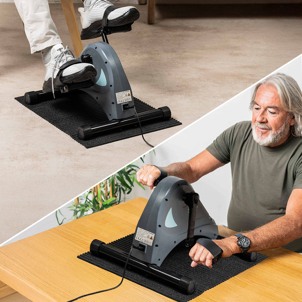 Electric Assisted Pedaler for Arms and Legs with Mat and Remote Control Velora 3000 InnovaGoods