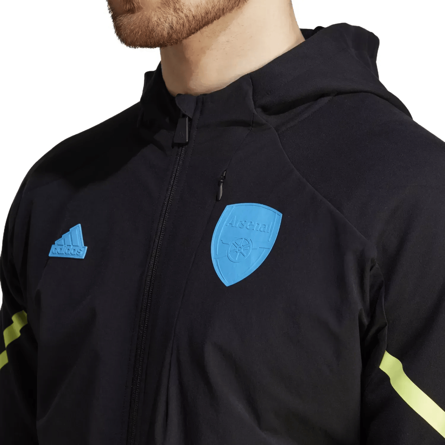 Arsenal FC black pre-match presentation tracksuit 2023/24 - Adidas