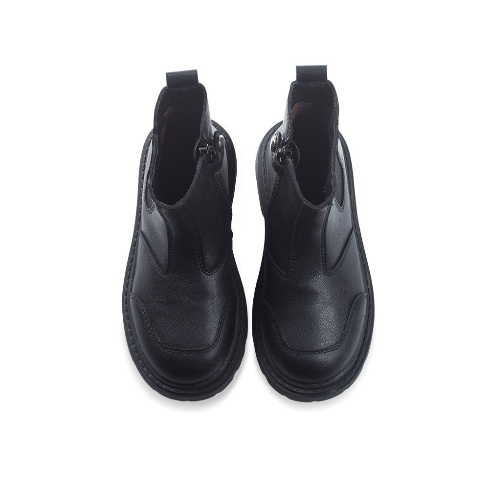 Warm Wrap Non-Slip Black Chelsea Boots