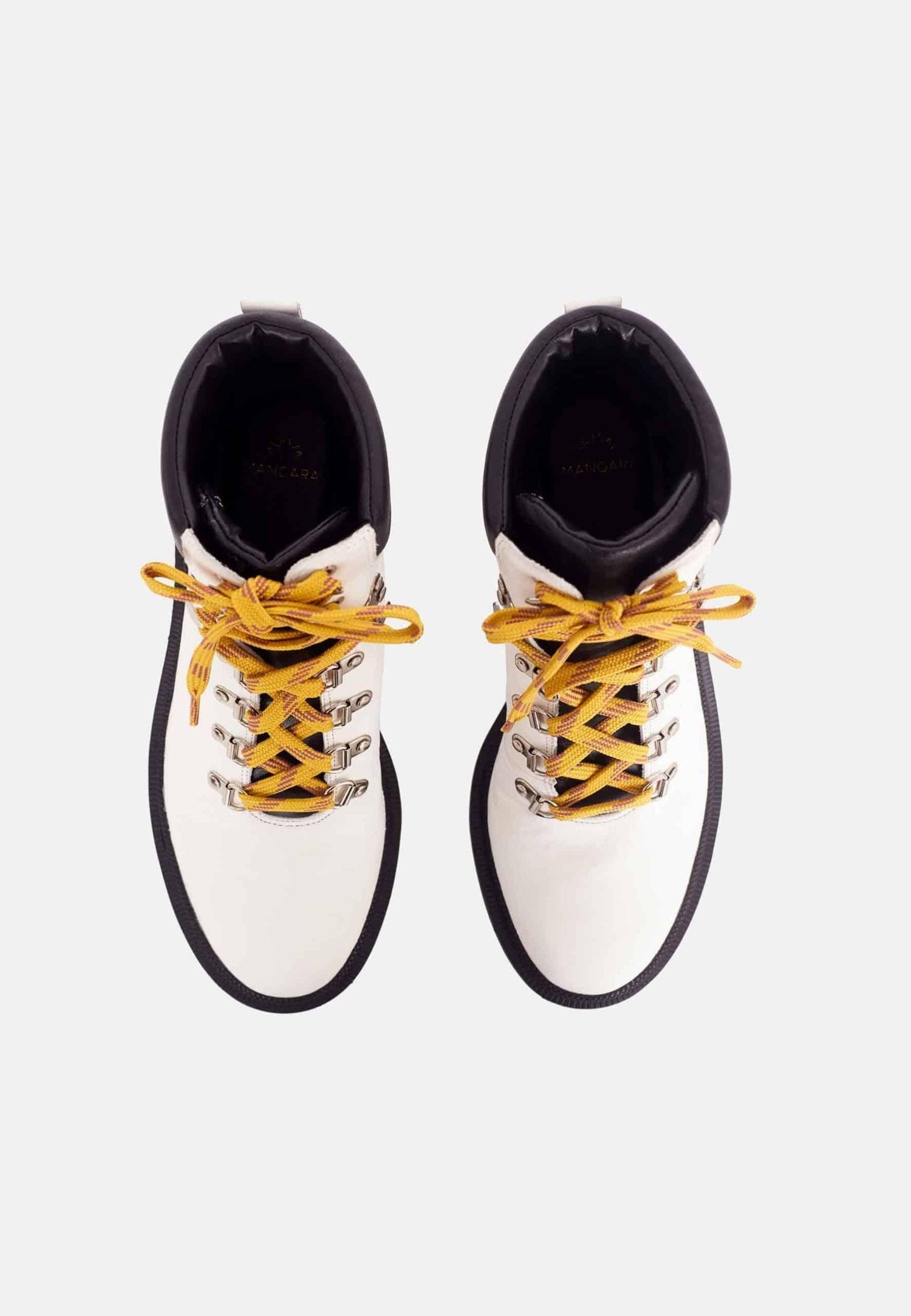 White Combat Boots – Stylish 9 cm Block Heel Design